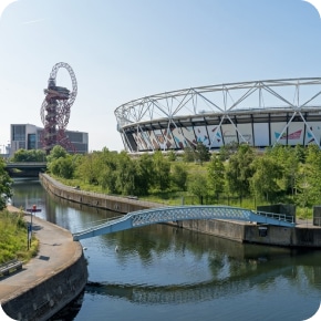 Located on the Olympic Park